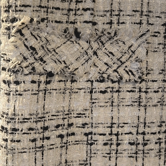 Black And White Dress Sleeveless Scoop Neck - Picture 3 of 11